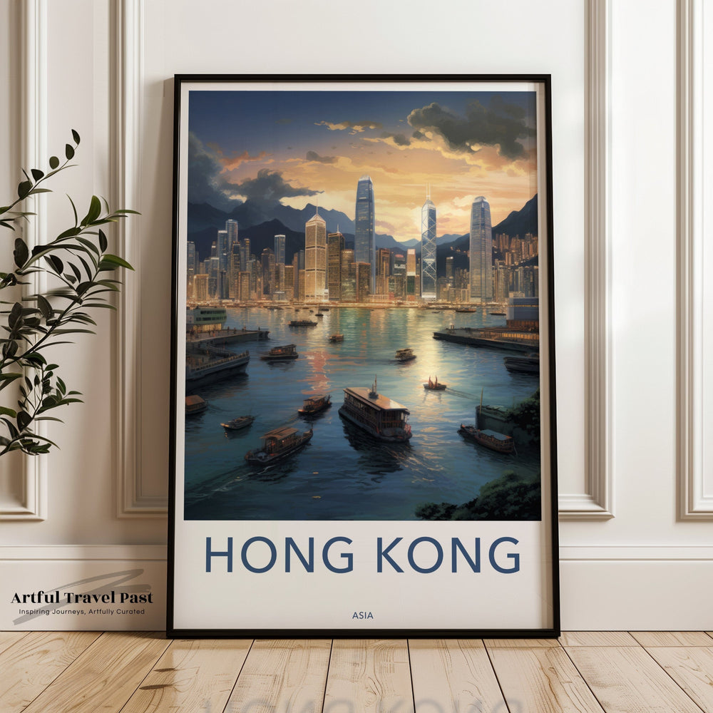 Hong Kong Poster | Scenic Asia Wall Art