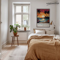 Honolulu Poster - Hawaii Wall Art