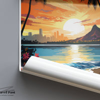 Honolulu Poster - Hawaii Wall Art