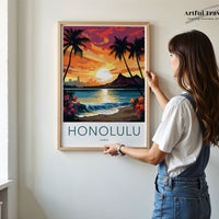 Honolulu Poster - Hawaii Wall Art