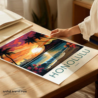 Honolulu Poster - Hawaii Wall Art