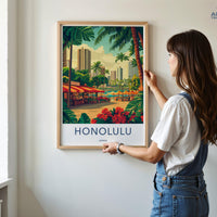 Honolulu Poster - Hawaii Wall Art