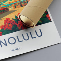 Honolulu Poster - Hawaii Wall Art