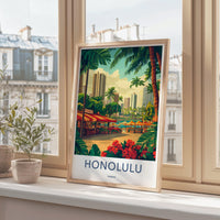 Honolulu Poster - Hawaii Wall Art