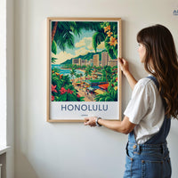 Honolulu Poster - Hawaii Wall Art