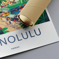 Honolulu Poster - Hawaii Wall Art