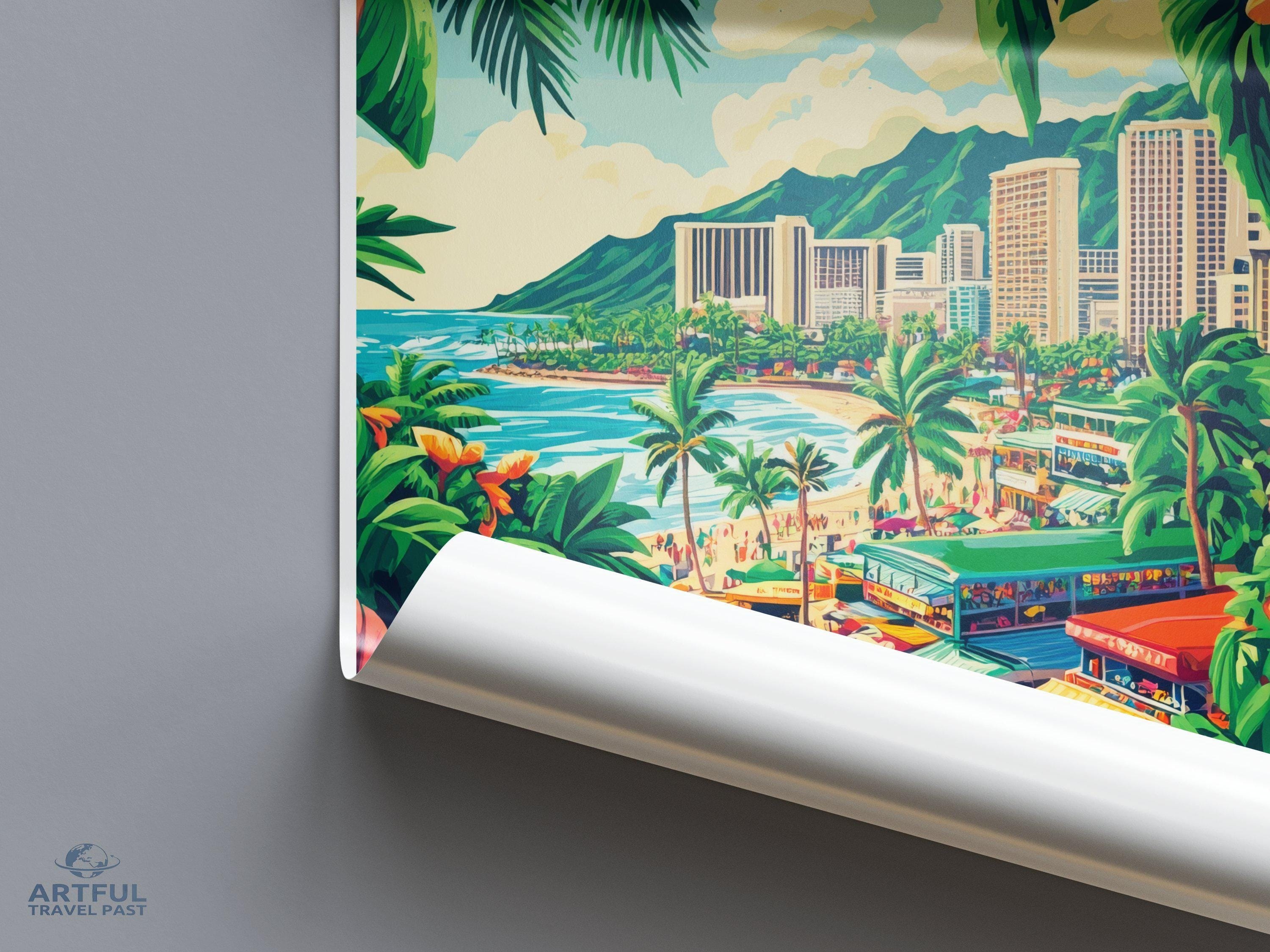 Honolulu Poster - Hawaii Wall Art