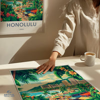 Honolulu Poster - Hawaii Wall Art