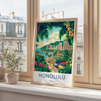 Honolulu Poster - Hawaii Wall Art