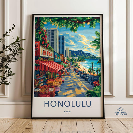 Honolulu Poster - Hawaii Wall Art