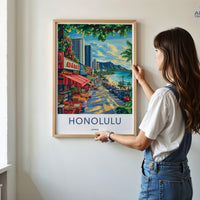 Honolulu Poster - Hawaii Wall Art