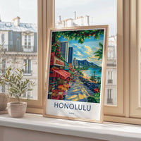 Honolulu Poster - Hawaii Wall Art