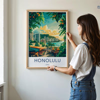 Honolulu Poster - Hawaii Wall Art