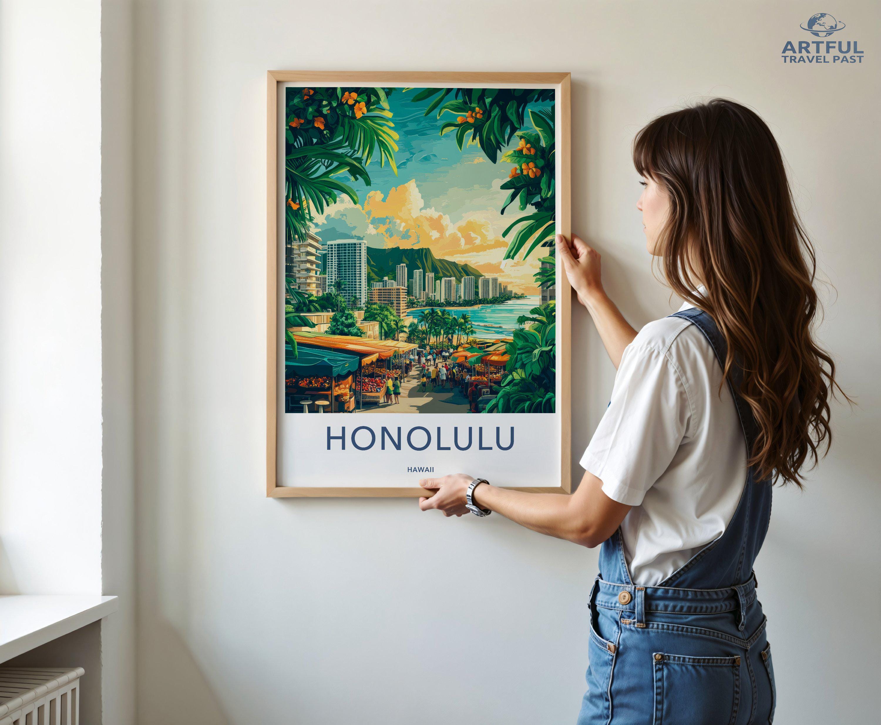Honolulu Poster - Hawaii Wall Art