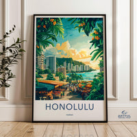 Honolulu Poster - Hawaii Wall Art