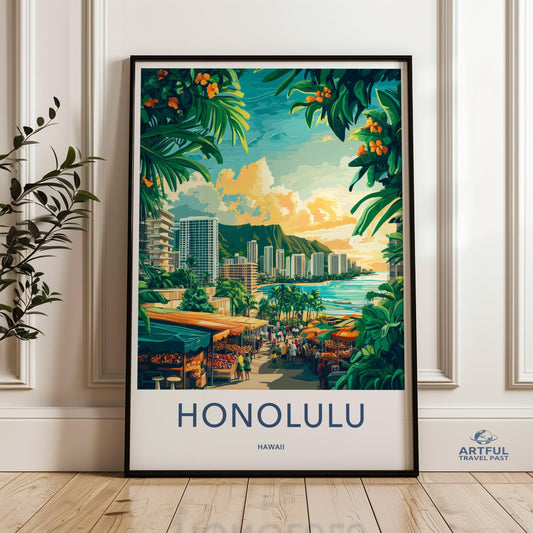 Honolulu Poster - Hawaii Wall Art