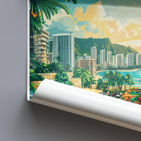 Honolulu Poster - Hawaii Wall Art