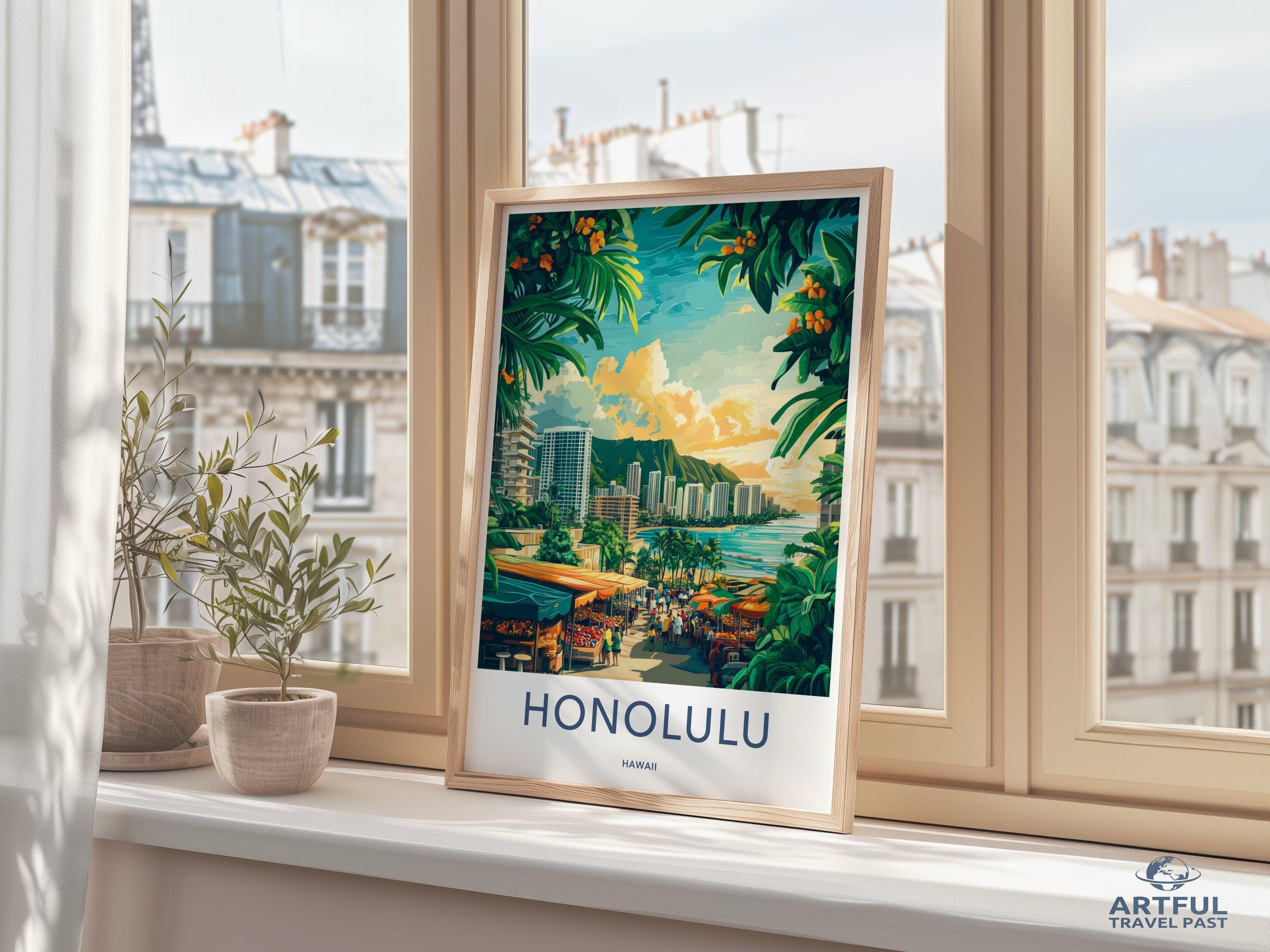 Honolulu Poster - Hawaii Wall Art