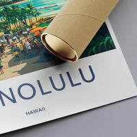 Honolulu Poster - Hawaii Wall Art