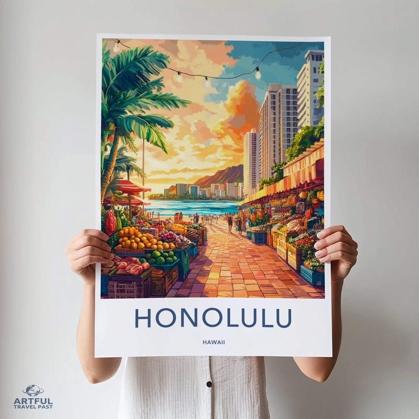 Honolulu Poster - Hawaii Wall Art