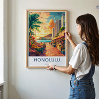 Honolulu Poster - Hawaii Wall Art