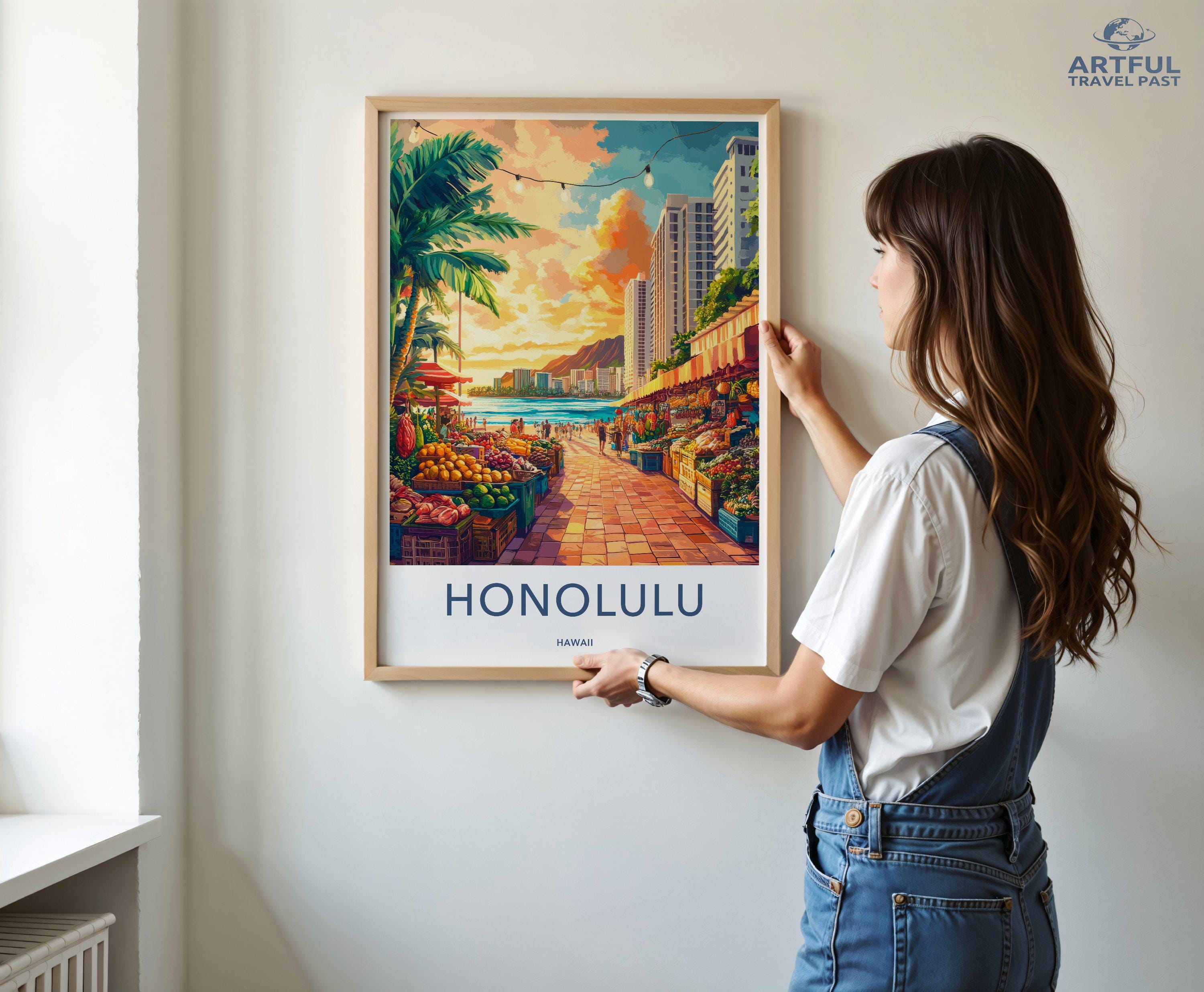 Honolulu Poster - Hawaii Wall Art