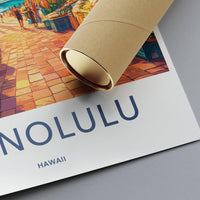 Honolulu Poster - Hawaii Wall Art
