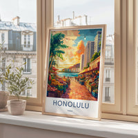 Honolulu Poster - Hawaii Wall Art