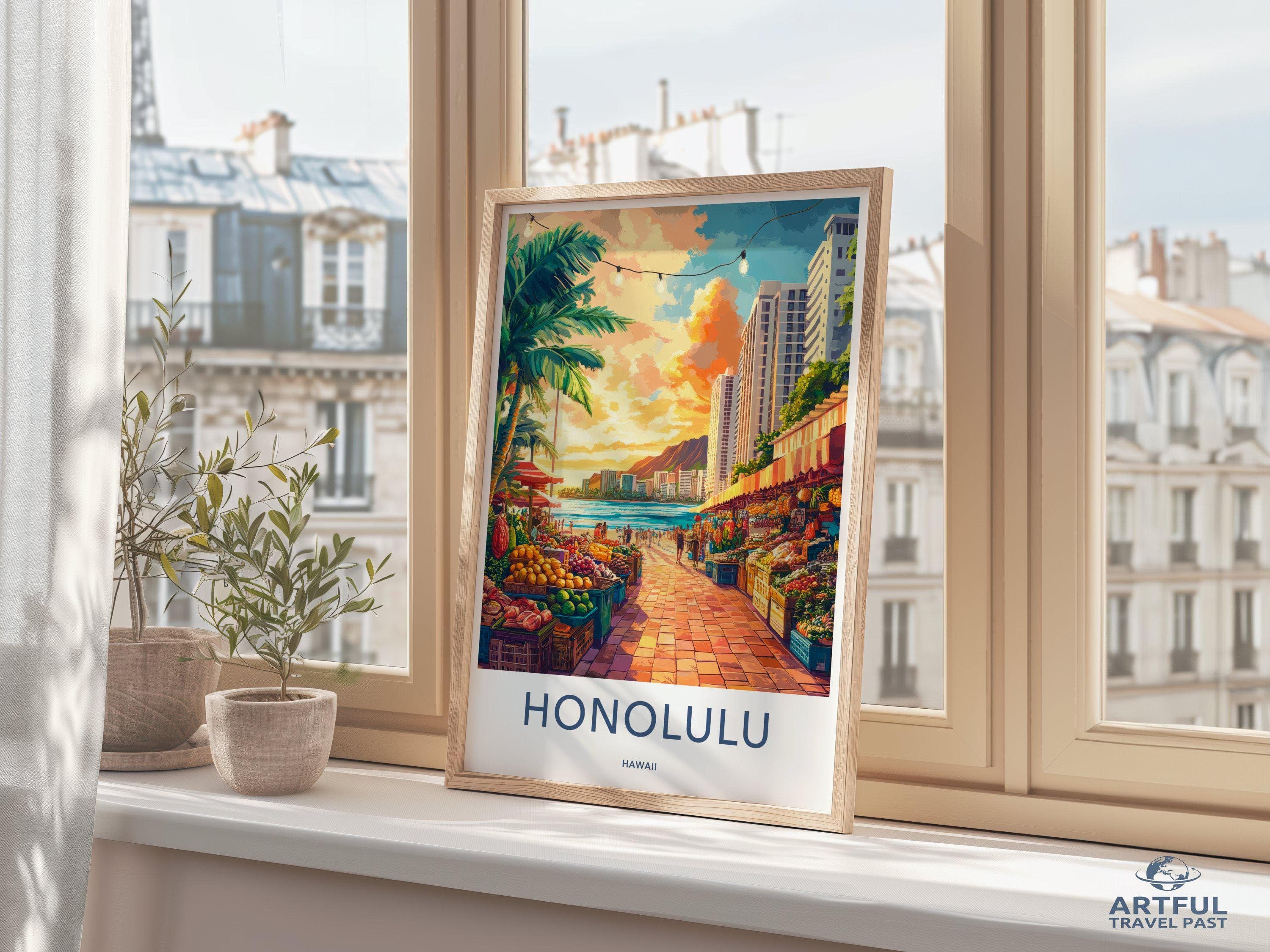 Honolulu Poster - Hawaii Wall Art