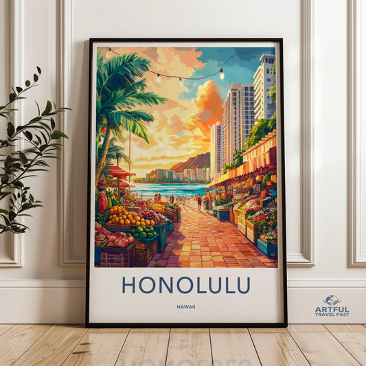 Honolulu Poster - Hawaii Wall Art