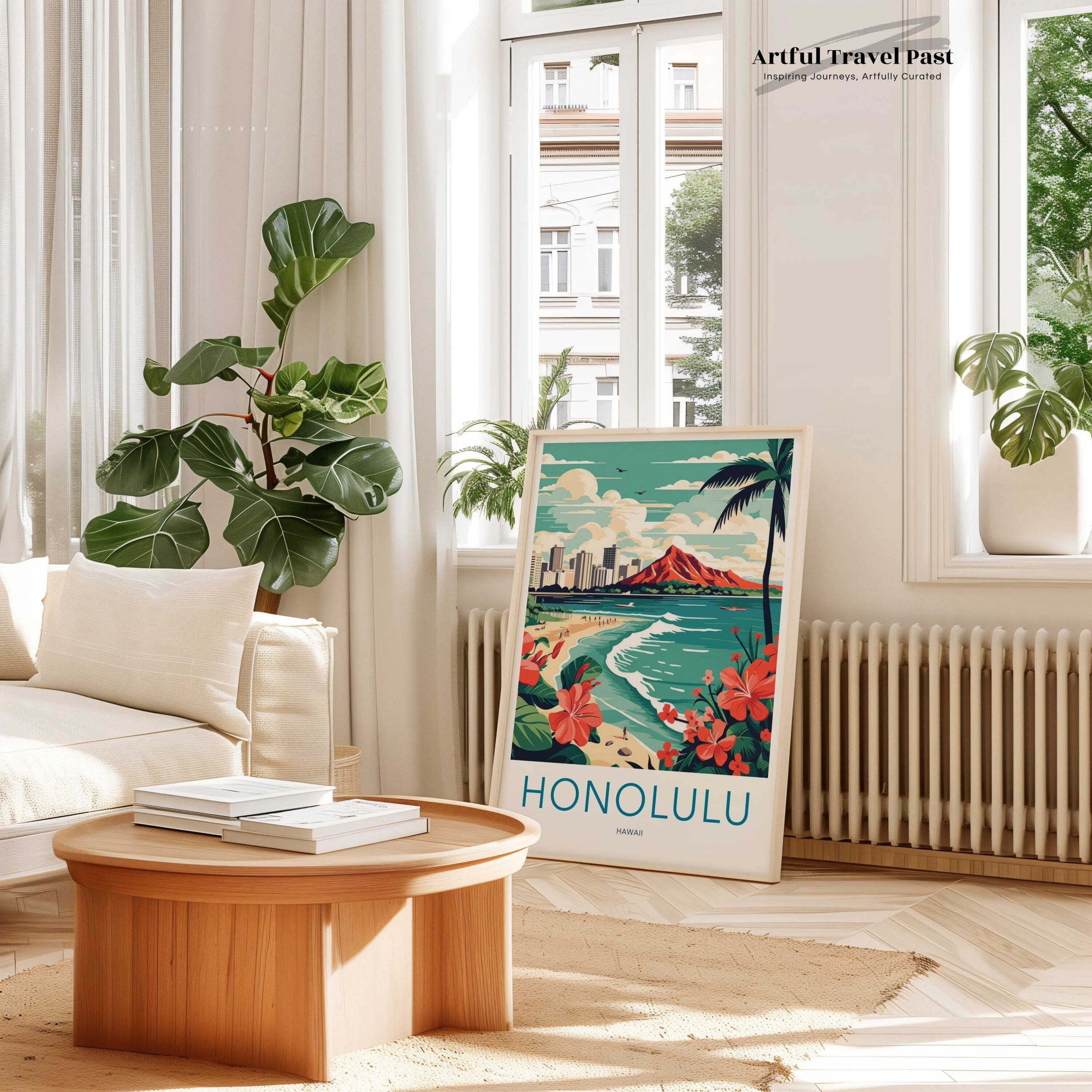 Honolulu Poster | Hawaii Wall Art | America Decor