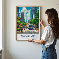 Houston Poster - Texas Wall Art