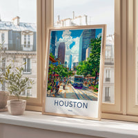 Houston Poster - Texas Wall Art