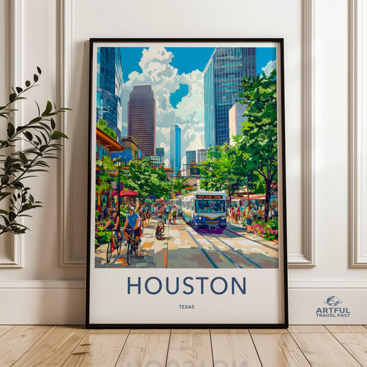 Houston Poster - Texas Wall Art