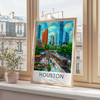 Houston Poster - Texas Wall Art