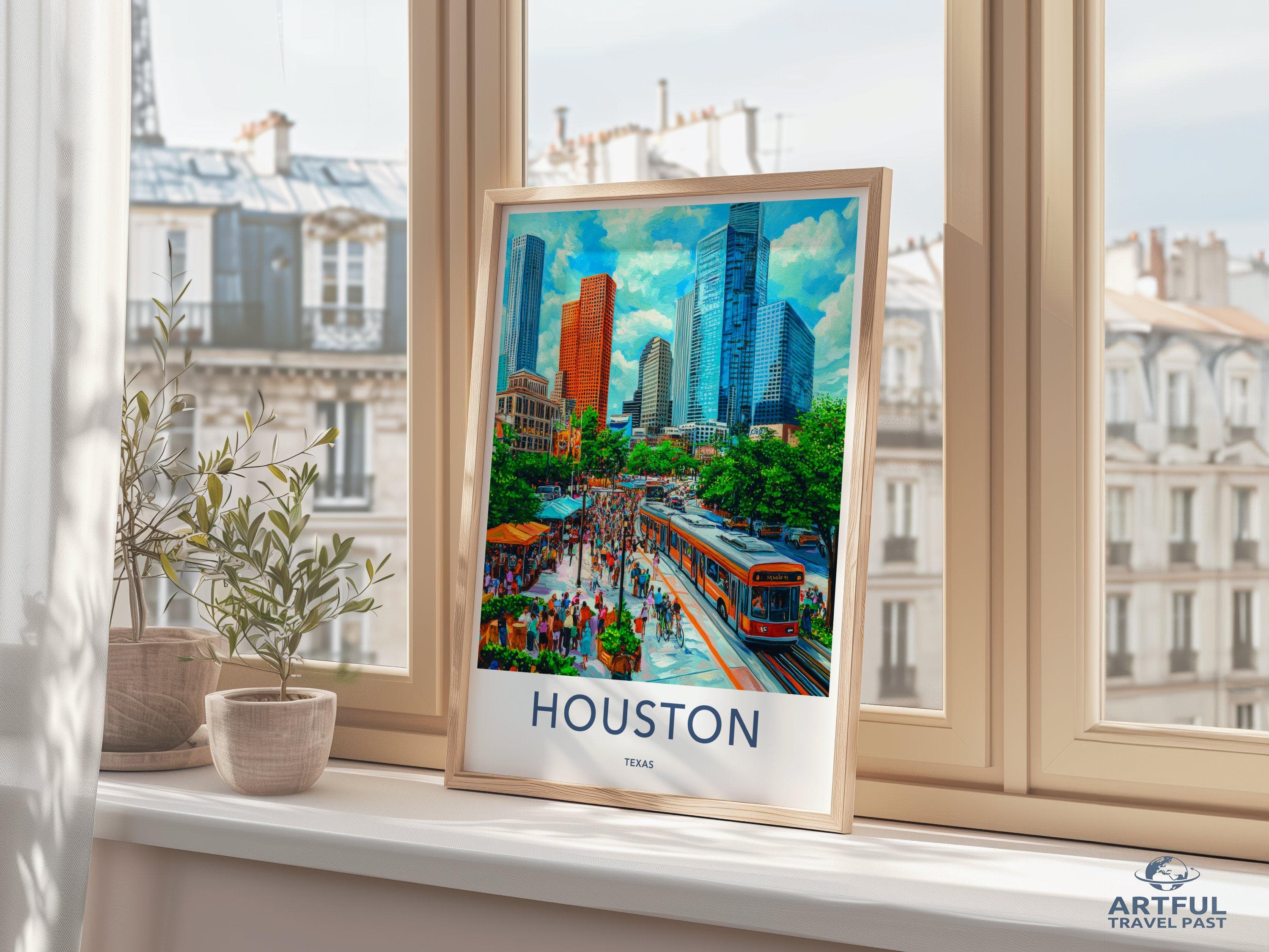 Houston Poster - Texas Wall Art