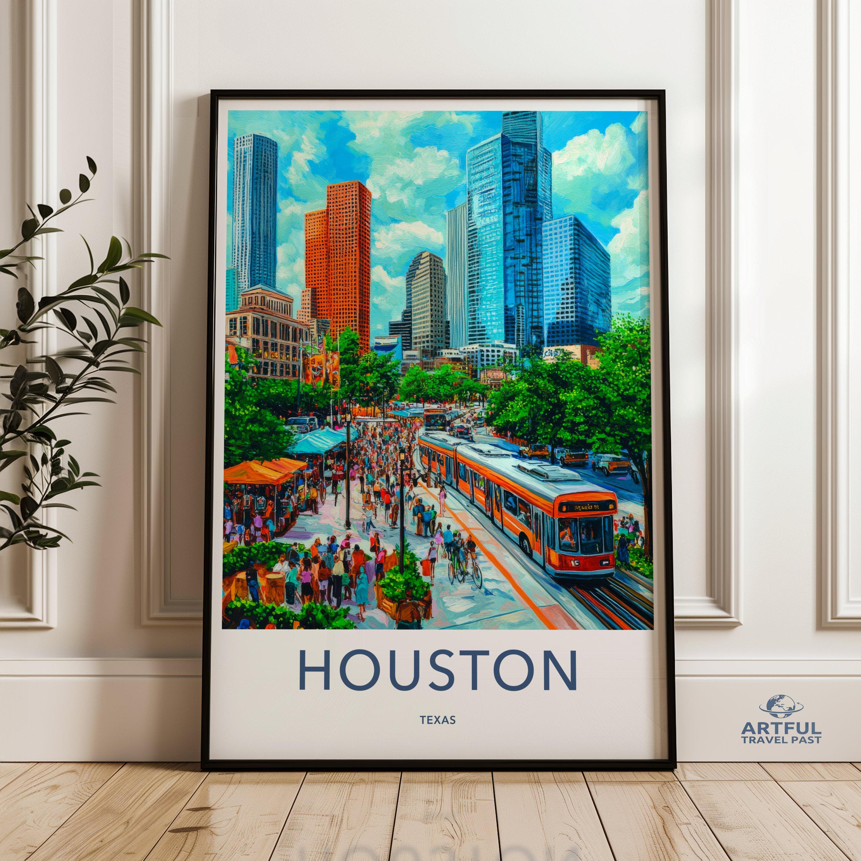Houston Poster - Texas Wall Art