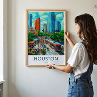 Houston Poster - Texas Wall Art