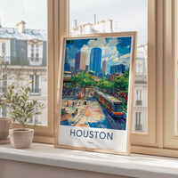 Houston Poster - Texas Wall Art