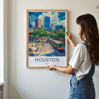 Houston Poster - Texas Wall Art