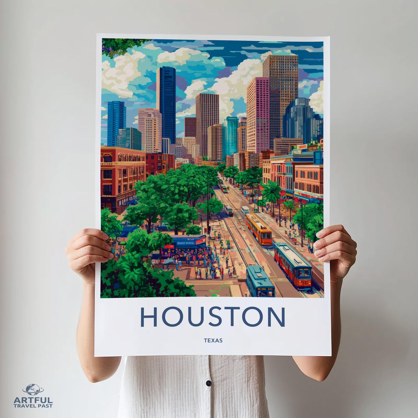 Houston Poster - Texas Wall Art