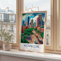 Houston Poster - Texas Wall Art