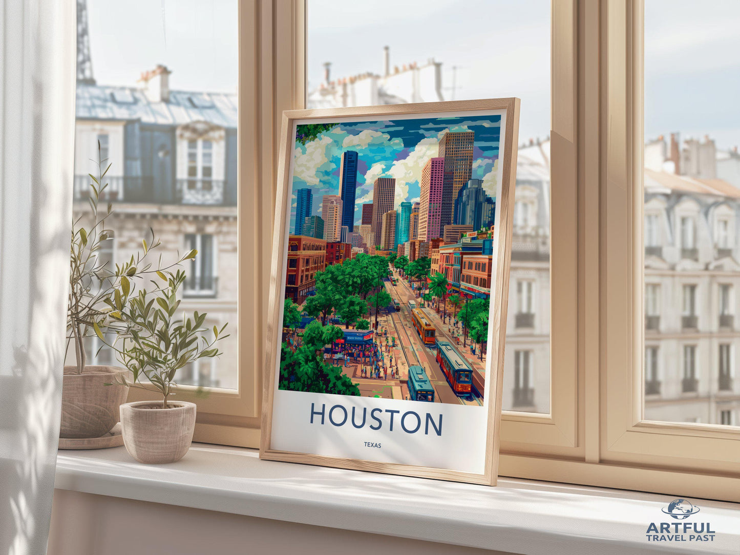 Houston Poster - Texas Wall Art