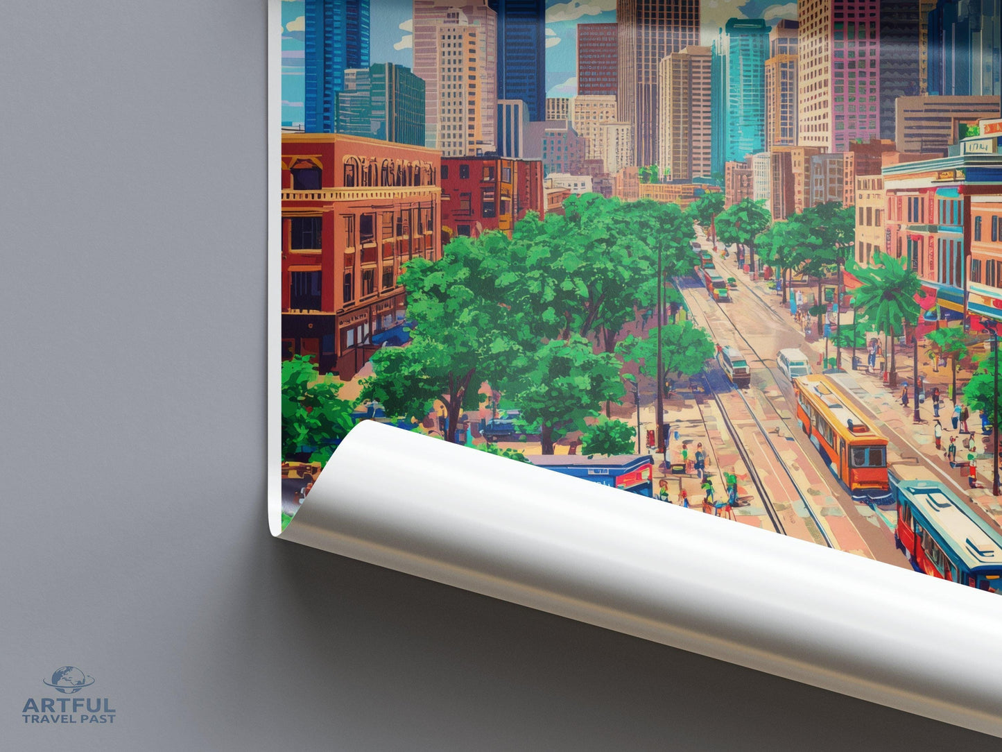 Houston Poster - Texas Wall Art