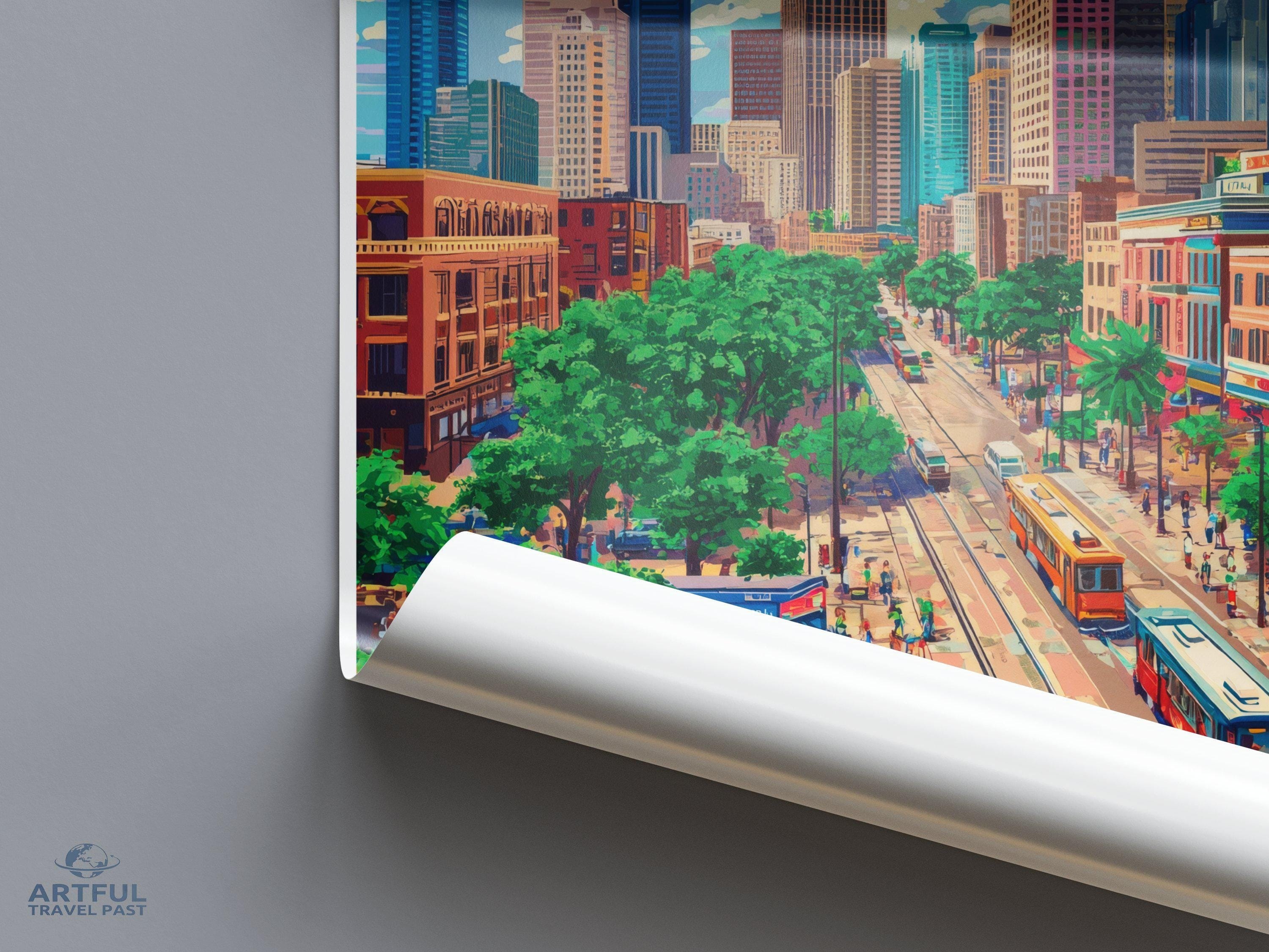 Houston Poster - Texas Wall Art