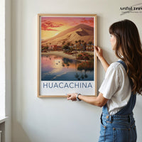 Huacachina Poster - Peru Wall Art