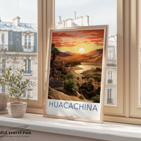 Huacachina Poster - Peru Wall Art