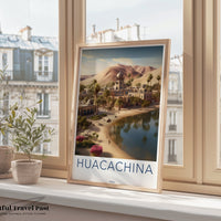 Huacachina Poster | Peru Wall Art | South America Decor