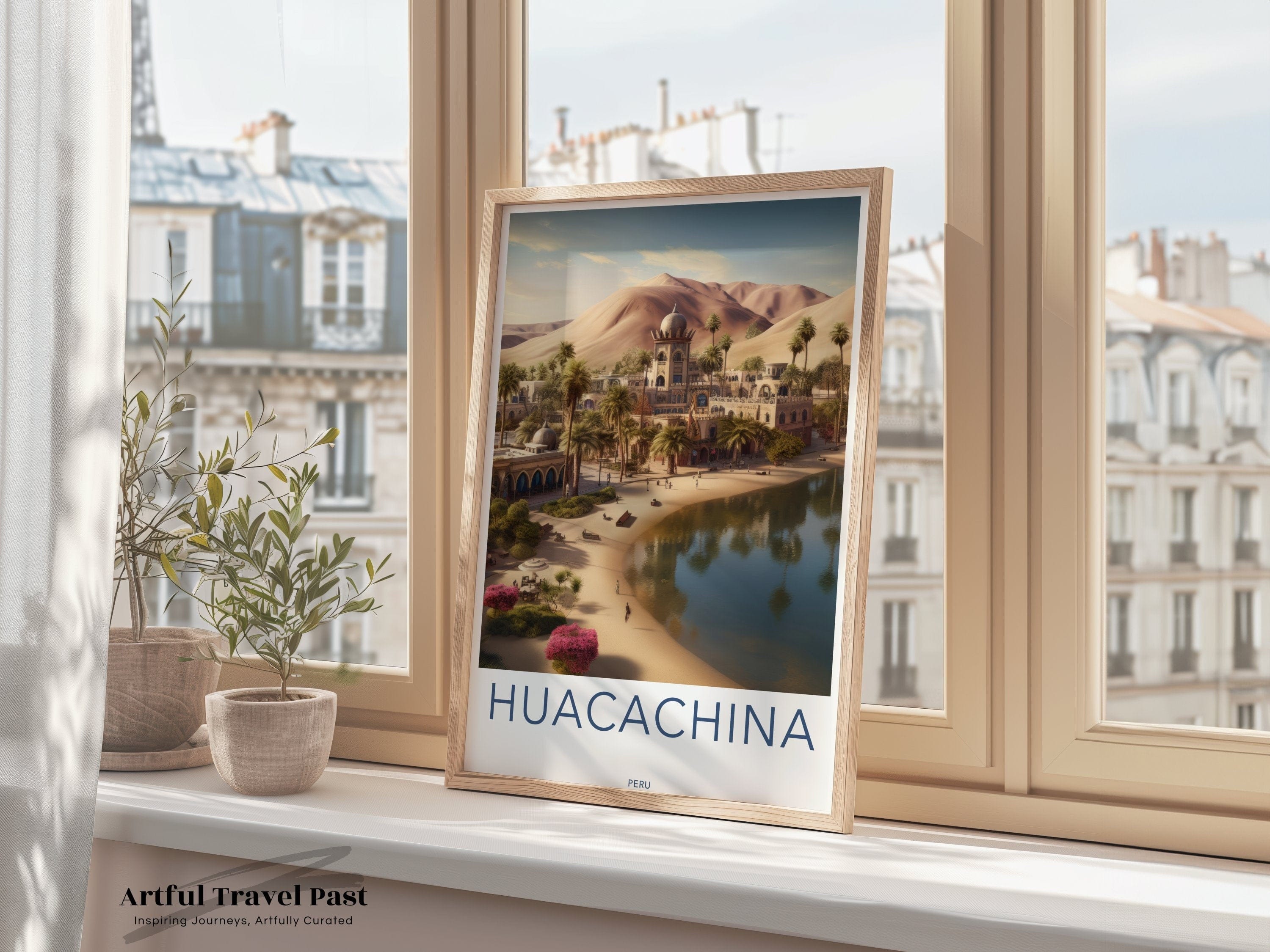 Huacachina Poster | Peru Wall Art | South America Decor