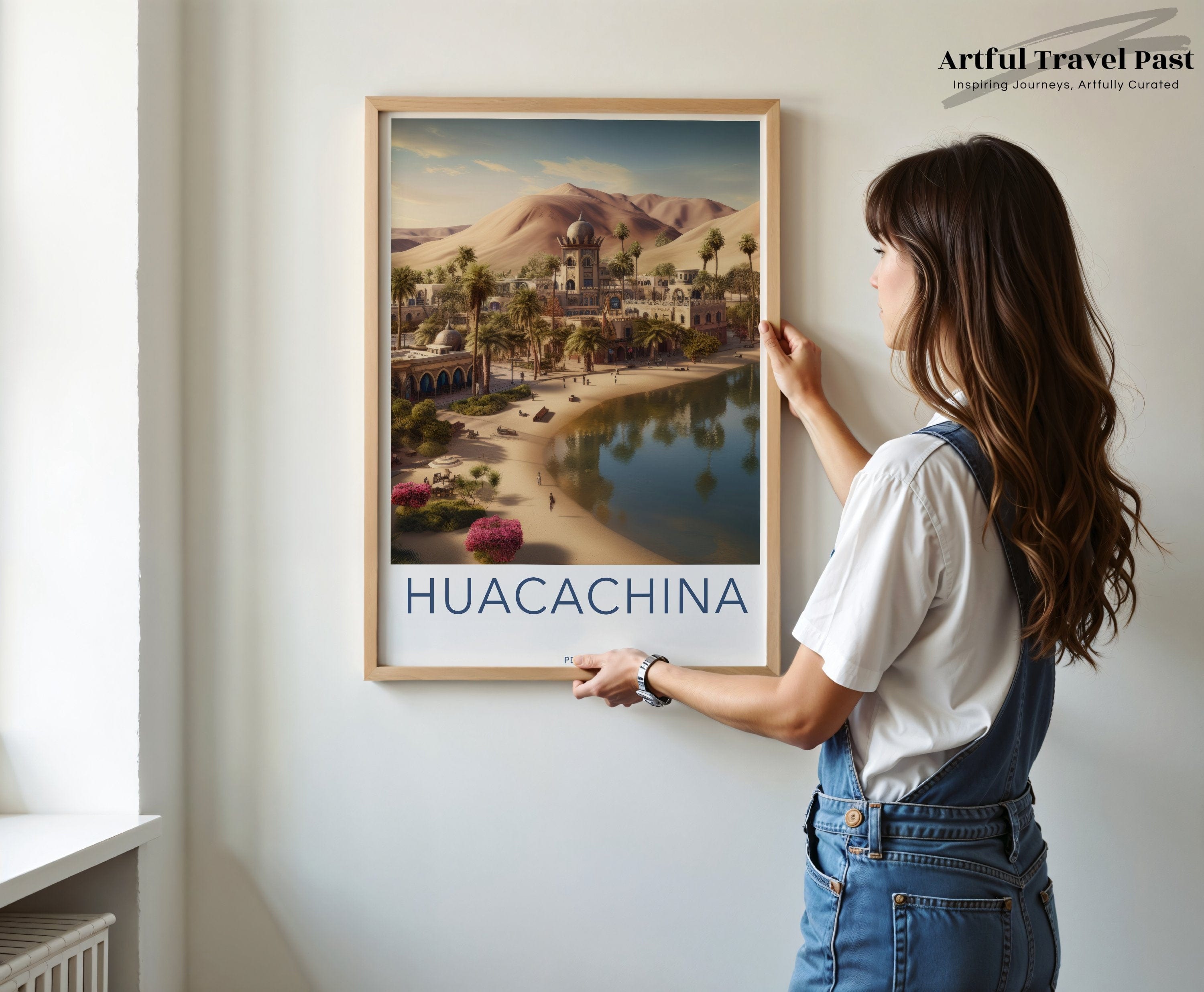 Huacachina Poster | Peru Wall Art | South America Decor